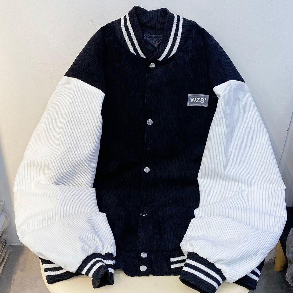 Áo varsity/bomber tay dài chữ WZS