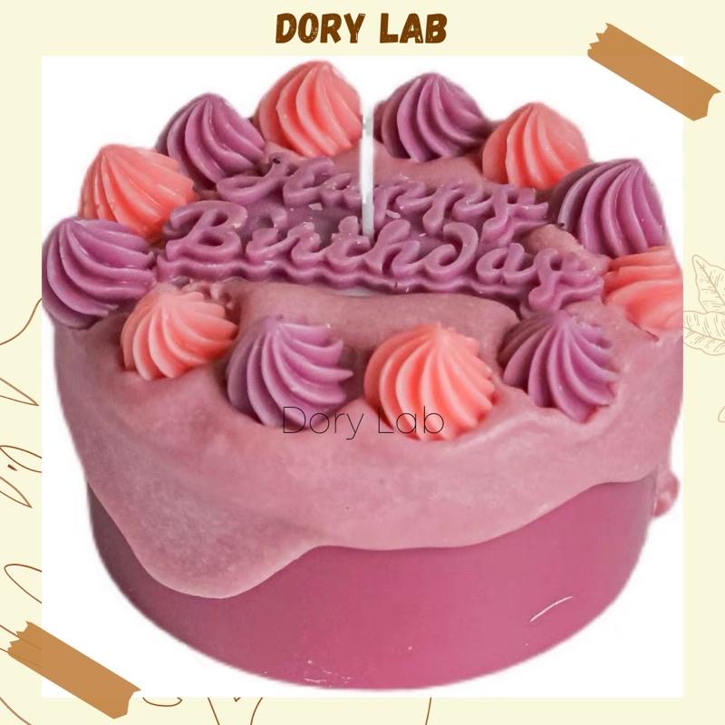 Nến Thơm Bánh Kem HPBD Nhiều Màu Sắc Hàn Quốc, Quà Tặng Độc Đáo - Dory Lab