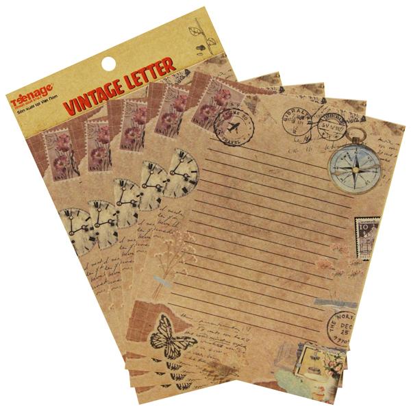 Vintage Letter - Teenage VL-07 (5 Cái/Túi)