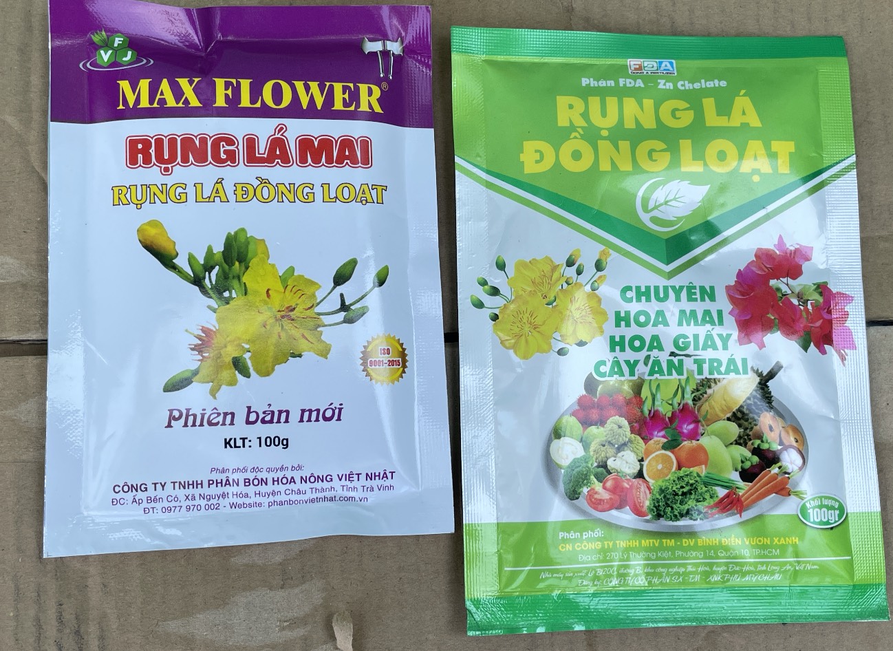Sản phẩm rụng lá mai đồng loạt gói 100gr