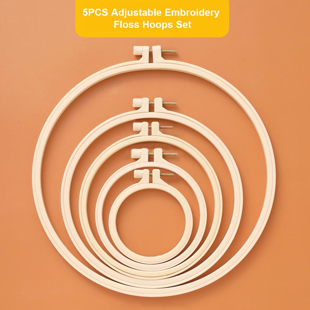 5 cái khung tròn để thêu