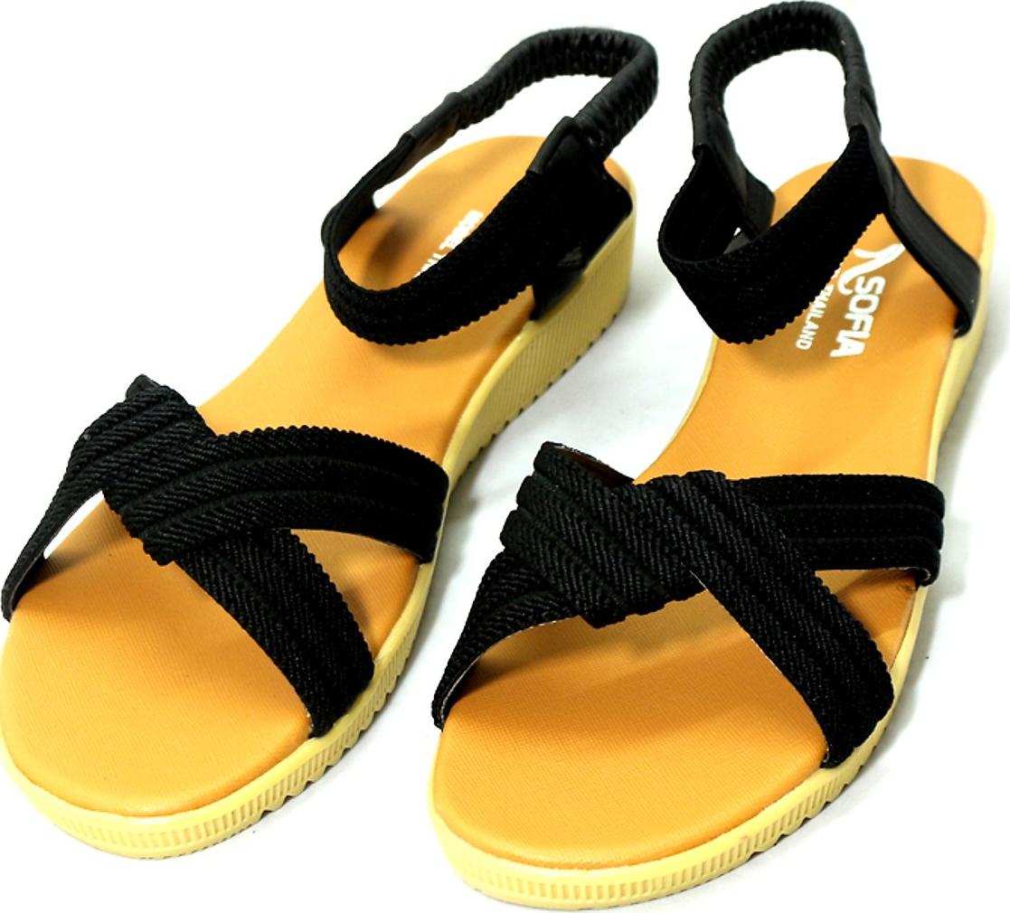 Giày sandal nữ phong cách quai chéo