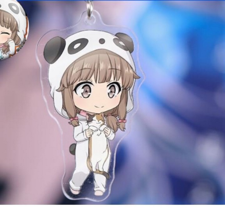 Móc Khóa Anime chibi Bunny Girl Senpai ( Mica trong acrylic)