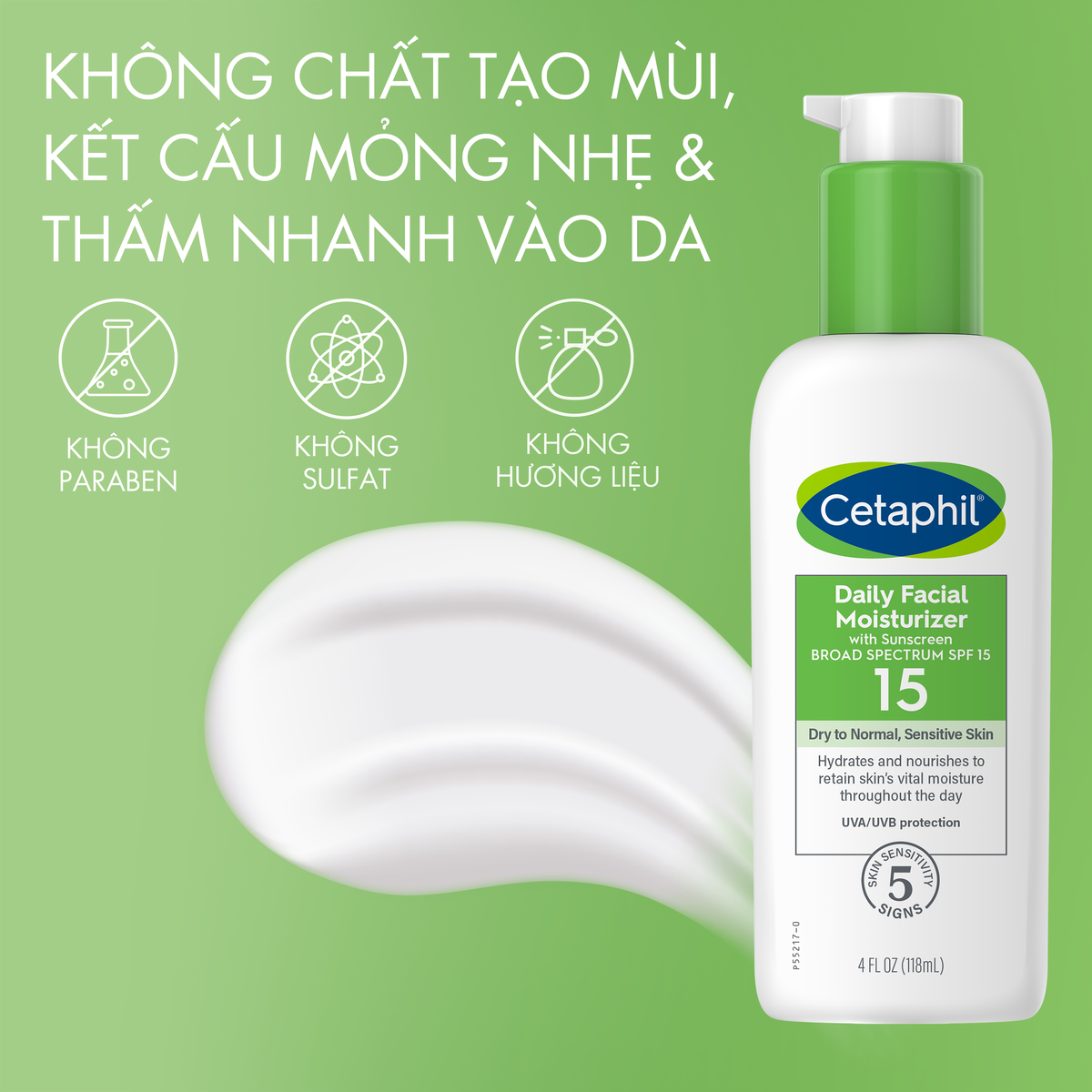 Kem Dưỡng Ẩm Cetaphil Daily Facial Moisturizer SPF15 (118ml) - 4330060449515,3499320004206