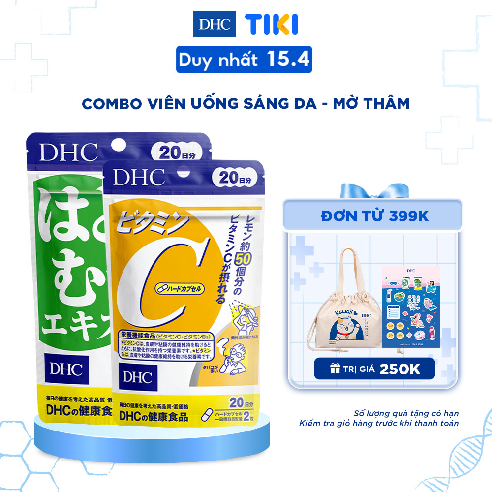 Combo Viên uống DHC Sáng da - Mờ thâm