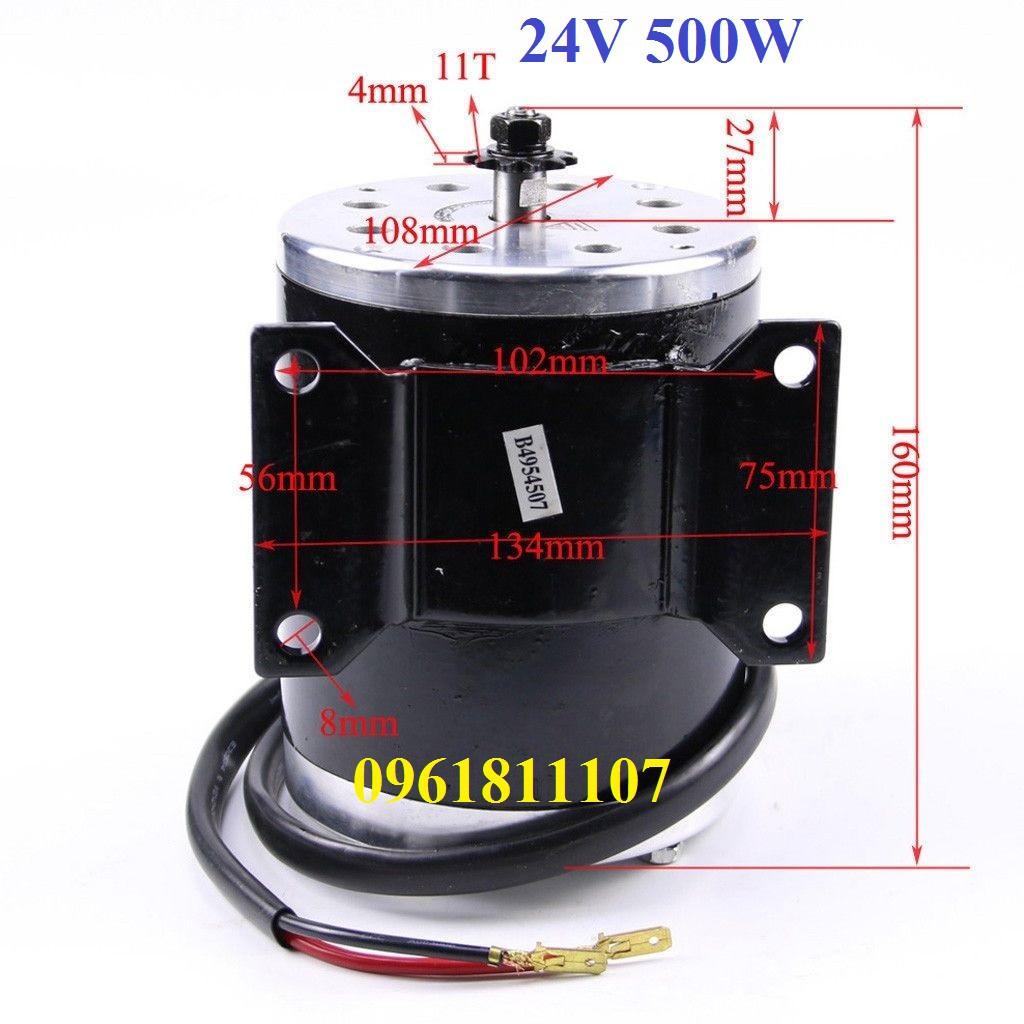Motor 24V 500W độ kèn hơi các loại