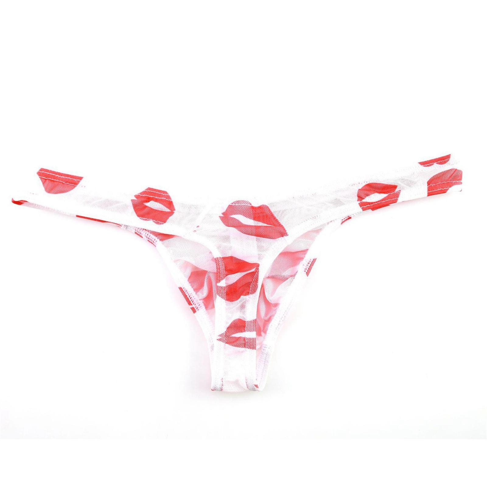 Men Underpants Comfortable Low Transparent G String M