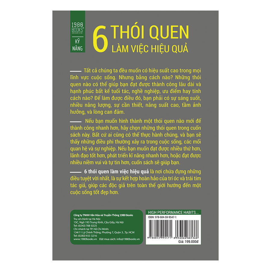 Hình ảnh High Performance Habits: 6 Thói Quen Làm Việc Hiệu Quả