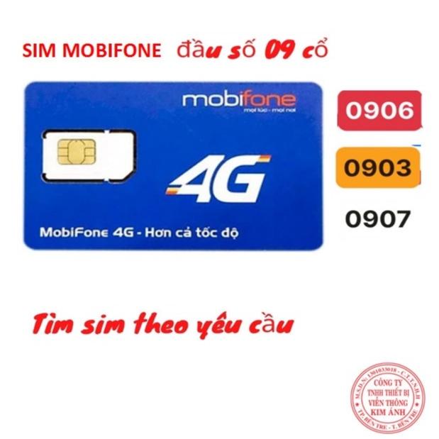 Bao chặn, Sim Mobifone nghe gọi mãi mãi 10 số đầu số 09, 0909, 0906 giá rẻ, có thể chọn số, Hàng chính hãng