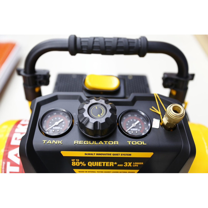 Máy nén khí không dầu 17L DeWALT 3321782 áp suất 10bar, chạy êm - Hàng chính hãng