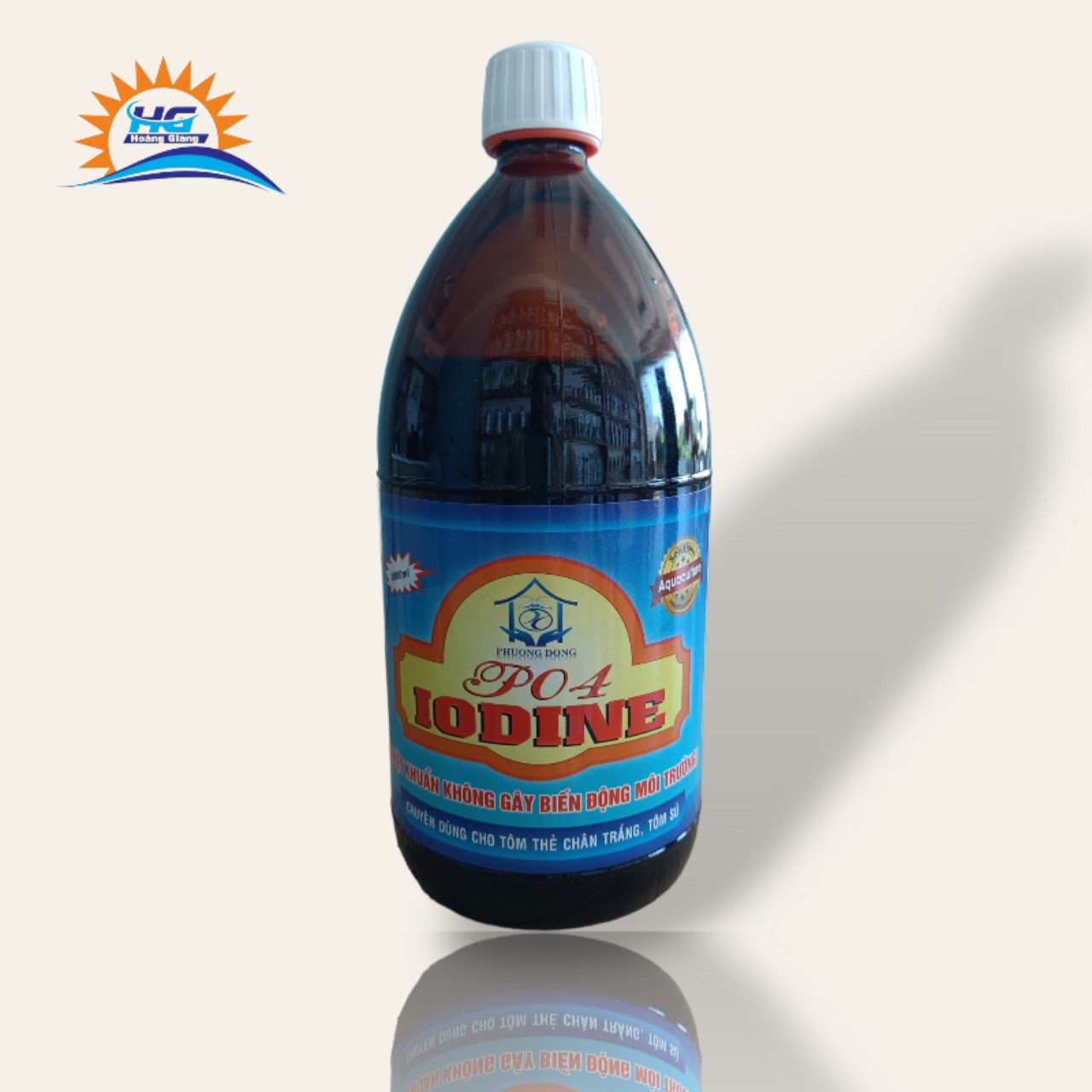 Diệt khuẩn iodine đậm đặt, chai 1l.