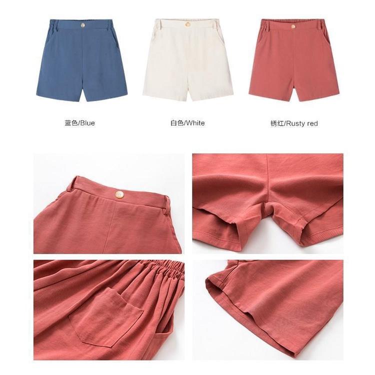 Quần short cotton style Vintage cho bé Q622