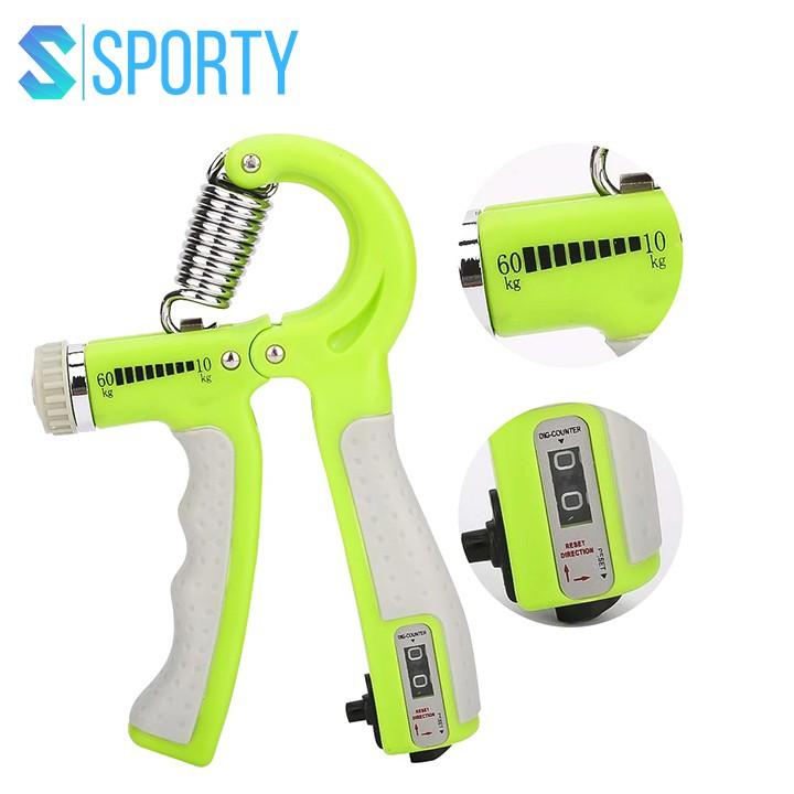 Bóp tập cơ tay YGW26 Đếm số Có Hộp, có điều chỉnh kháng cự tích hợp lò xo thép không rỉ SPORTY