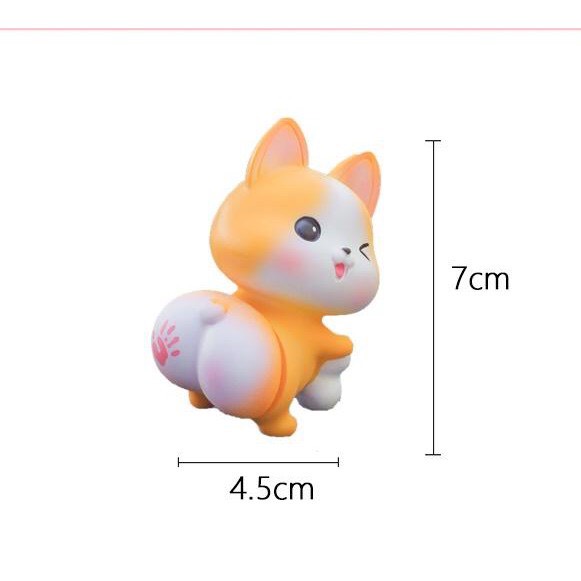 Mô Hình Chim Cánh Cụt Chó Corgi Heo Hồng Mèo Hồng Xinh Xắn