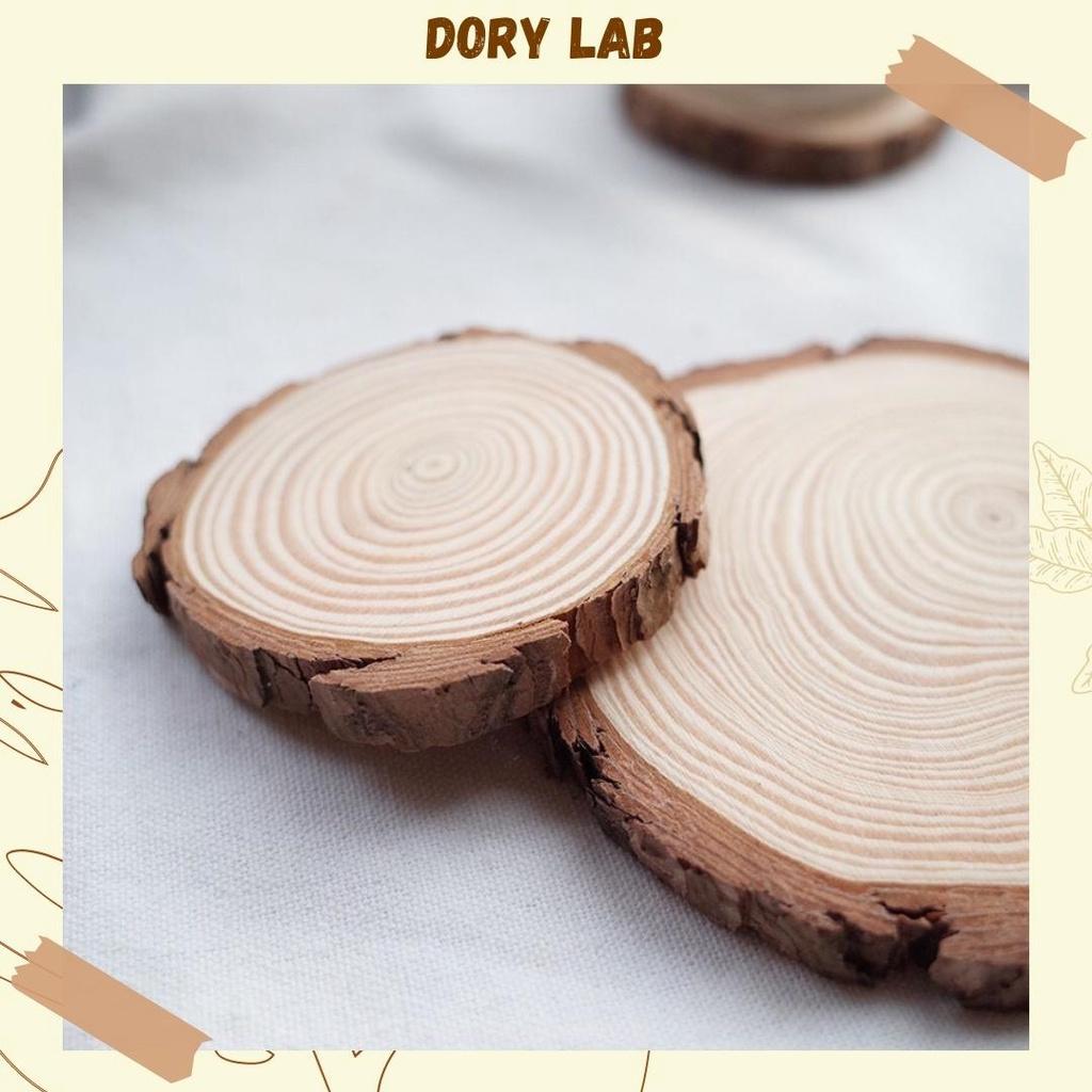 Đế Gỗ Lót Nến Thơm, Lót Ly, Phụ Kiện Decor - Dory Lab