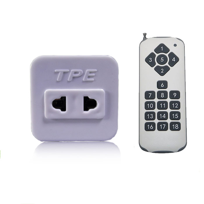 Bộ ổ cắm điều khiển từ xa hồng ngoại RF TPE TF10 + Remote 18 nút R3.4