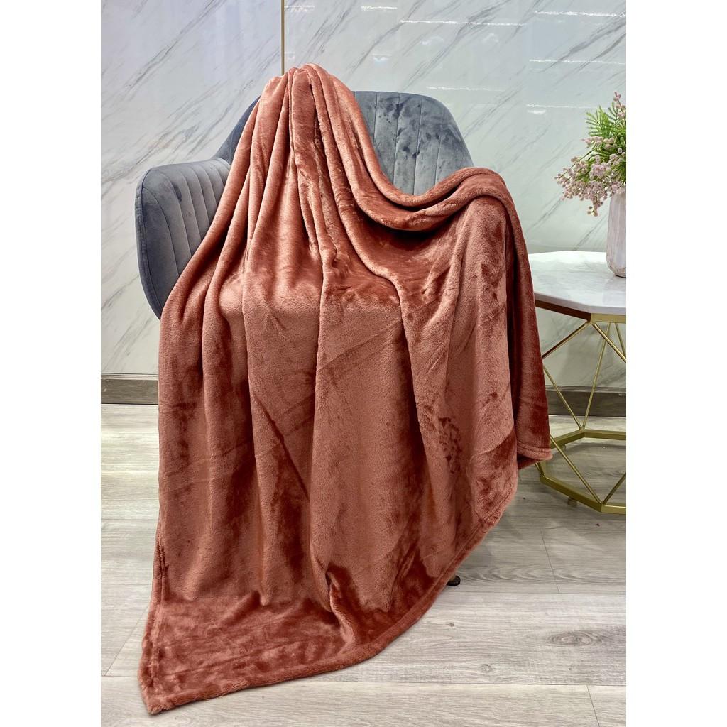 Mền tuyết NIN House - Ruby Wine (2 size) 1m3x2m, 1m6x2m 100% Microfiber, chăn hè cao cấp mát lạnh, chăn lông tuyết nhung kiểu dáng Hàn Quốc