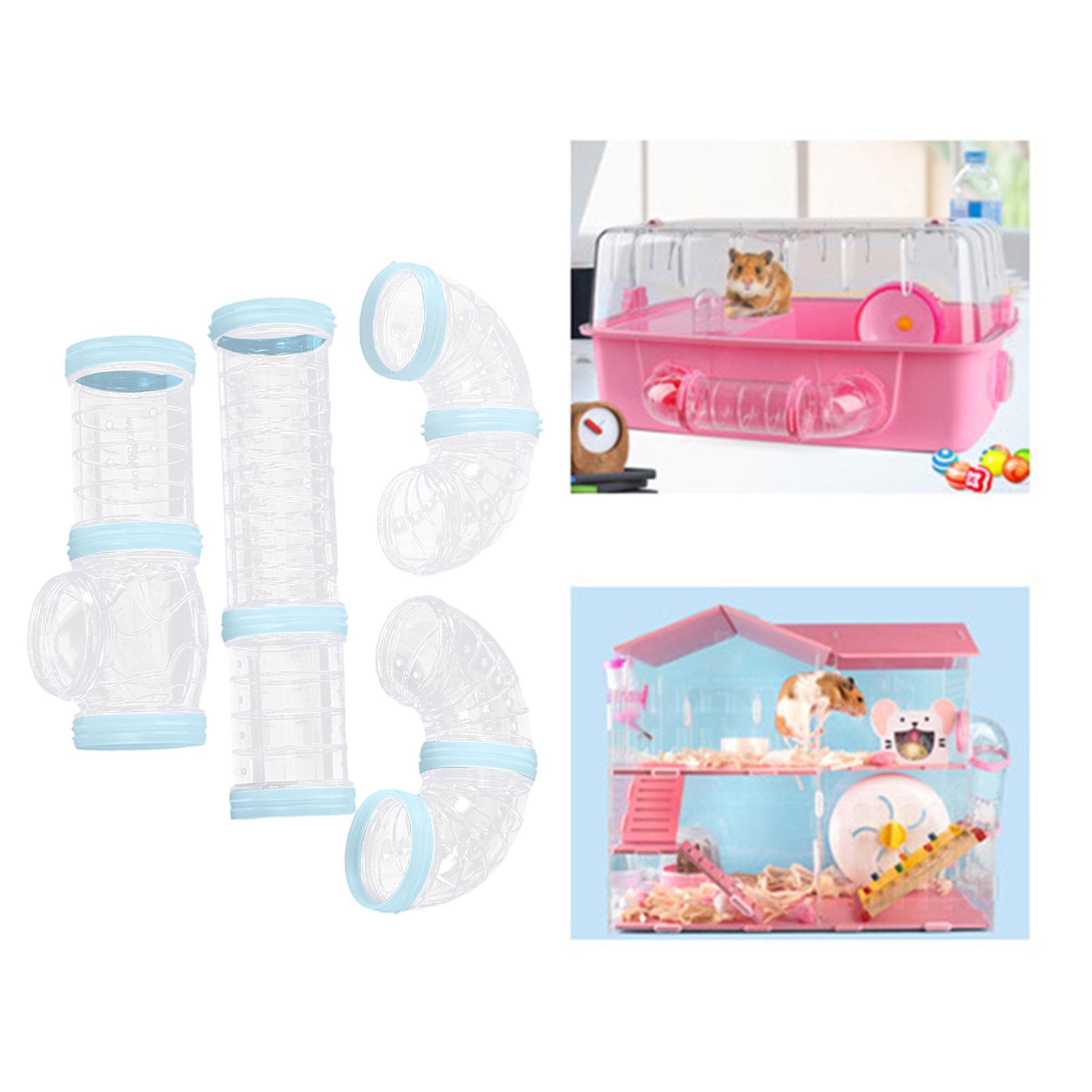 8Pcs Hamster Tubes Set Connected Tunnels DIY