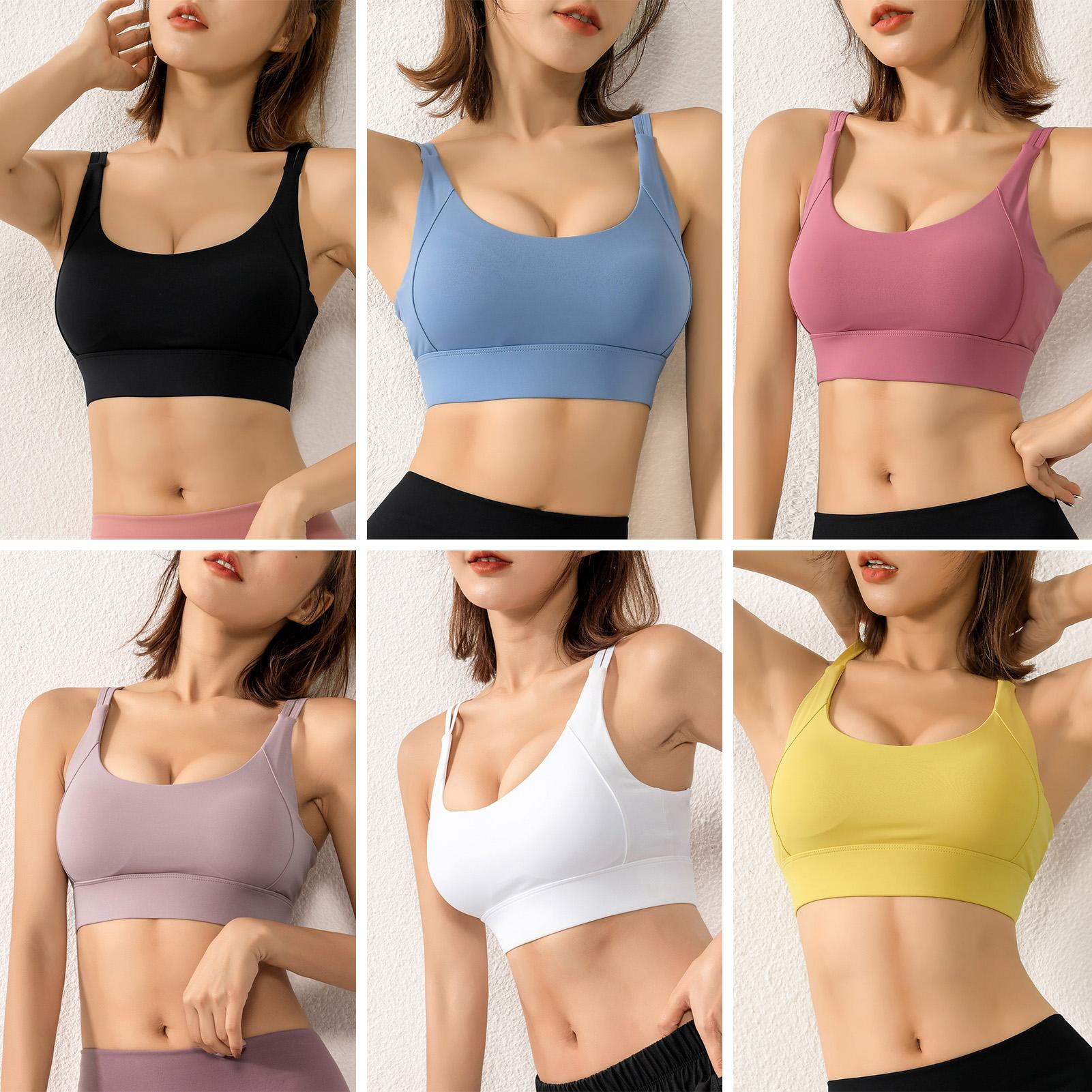 Áo ngực thể thao, yoga cho nữ có Đệm lót Crop-top Tank-Top tôn dáng nâng ngực