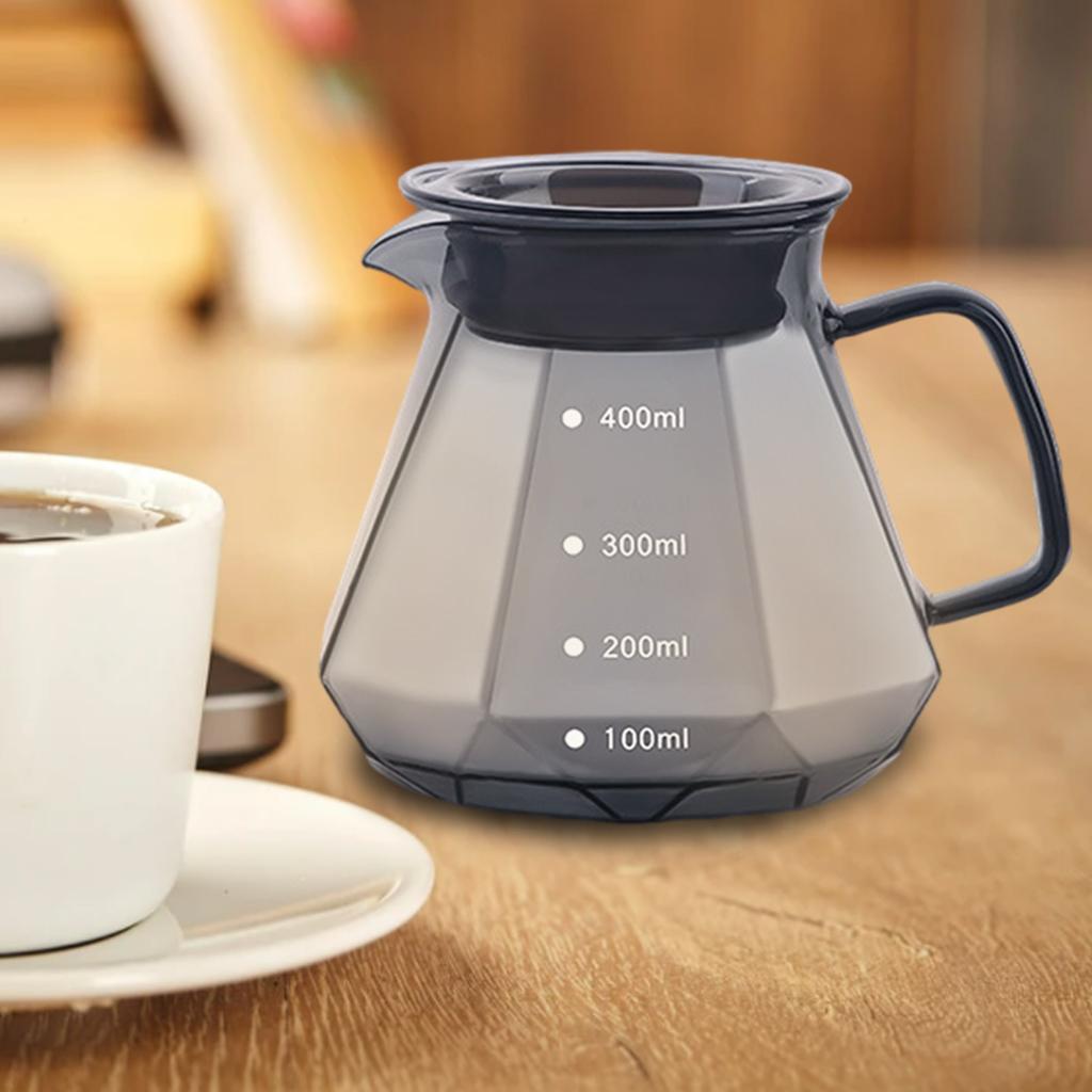 Pour Over Coffee Pot Fliter Cup Brewer V-Shaped Mouth for Coffee Lovers