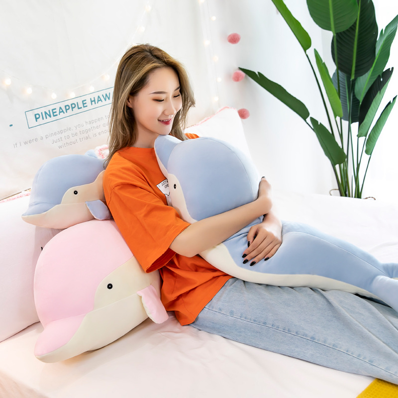 Thú Bông Cá Heo Dễ Thương, Cá Voi Mềm Mịn Cute (35cm---&gt;70cm) Gối Ôm Cá Heo Đáng Yêu, Cá Voi Cao Cấp Hàng Xịn Loại 1, An Toàn Cho Trẻ Nhỏ
