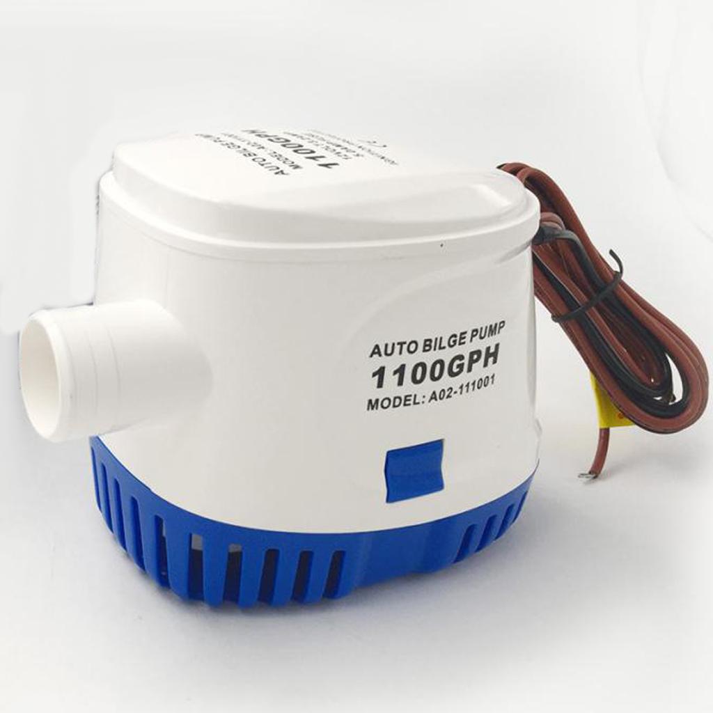 12V 1100GPH Boat Marine Submersible Auto Bilge Water Pump Float Switch