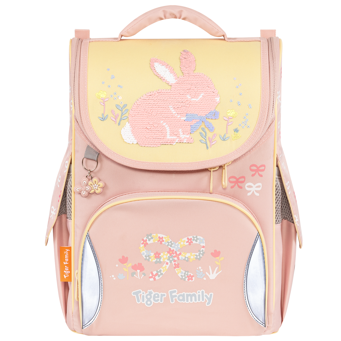 Cặp Chống Gù Nature Quest Schoolbag Pro - Bows and Bunny - Sequins - Tiger Family TGNQ-105A