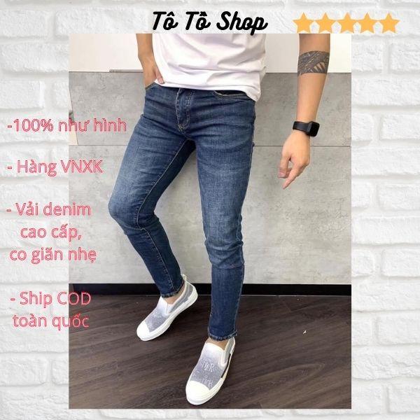 Quần Jean Nam Đẹp ️️ Quần Bò Nam Mẫu Mới Chất Liệu Denim Cao Cấp Thời Trang Chuẩn Hàng Shop Tô Tồ Shop -QJN48