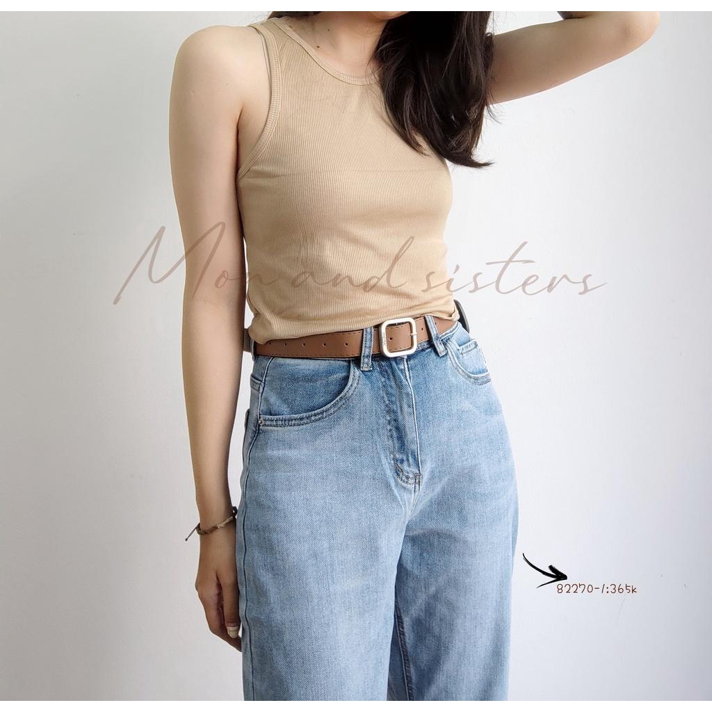 Quần jean baggy suôn TẶNG KÈM BELT 82270-1