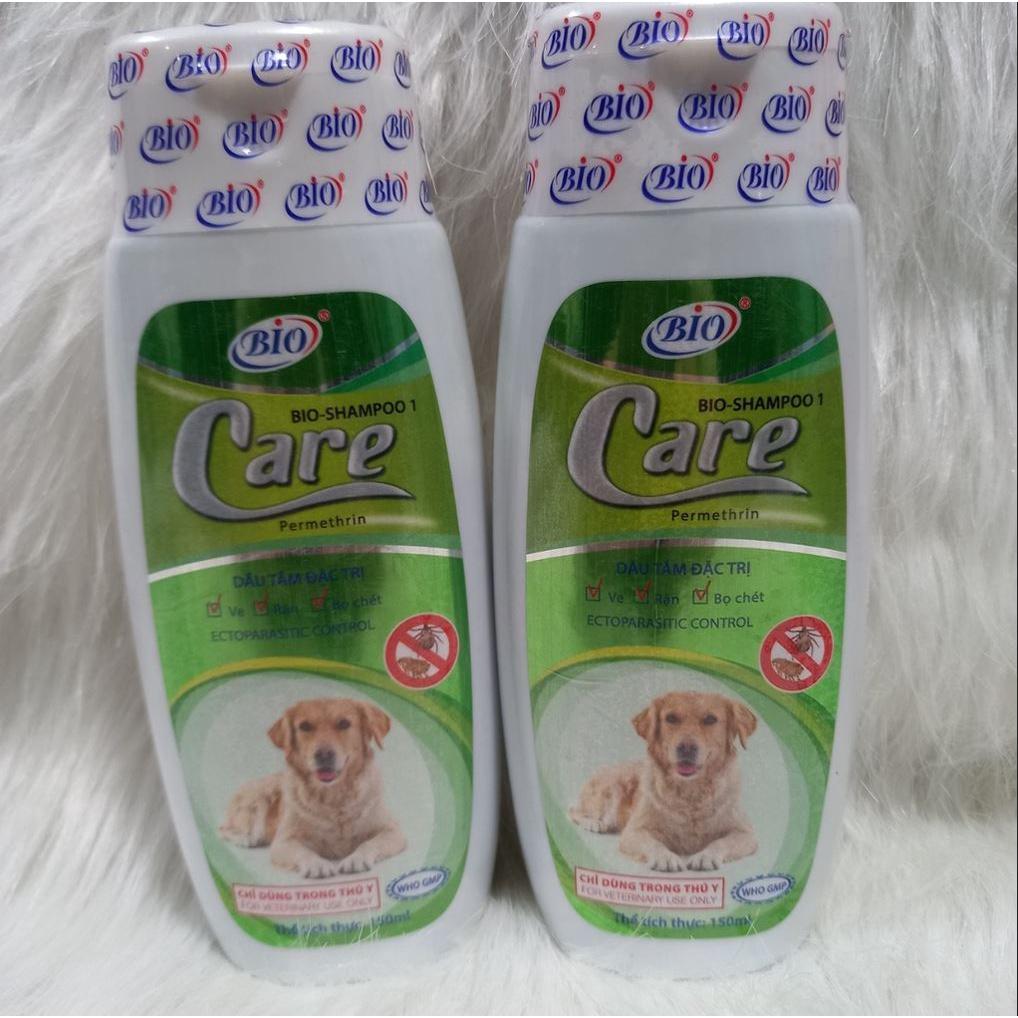 Sữa tắm chó mèo Bio Care, dầu tắm Bio hỗ trợ diệt ve rận cho chó mèo. Chai 200ml