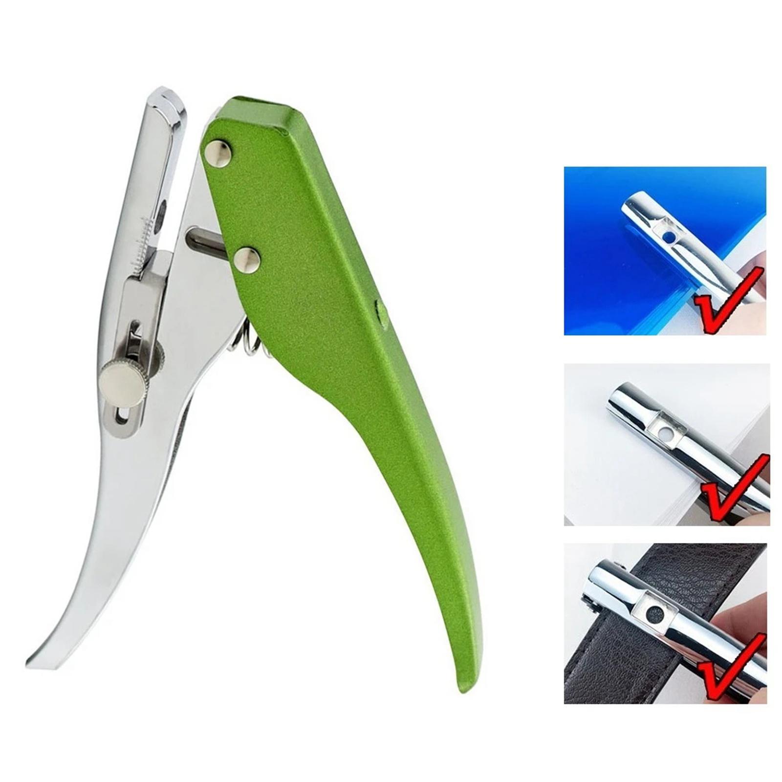 Round Hole Punch Punching Tool Portable Handhed Plier Paper Puncher Hole Puncher Single Shape for Office, Chipboard, Tag, DIY Craft, Card Making