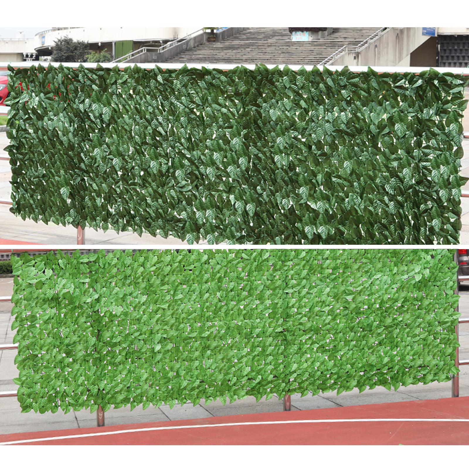 Artificial Privacy Fence Screen, 118 in Artificial Hedges Fence and Faux Leaf Decoration for Outdoor Decor, Garden