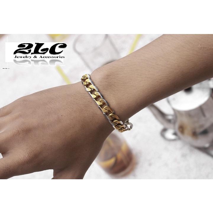 Lăc tay nam inox kiểu lặc mạ vàng 10mm thép không gỉ-LTNQC06