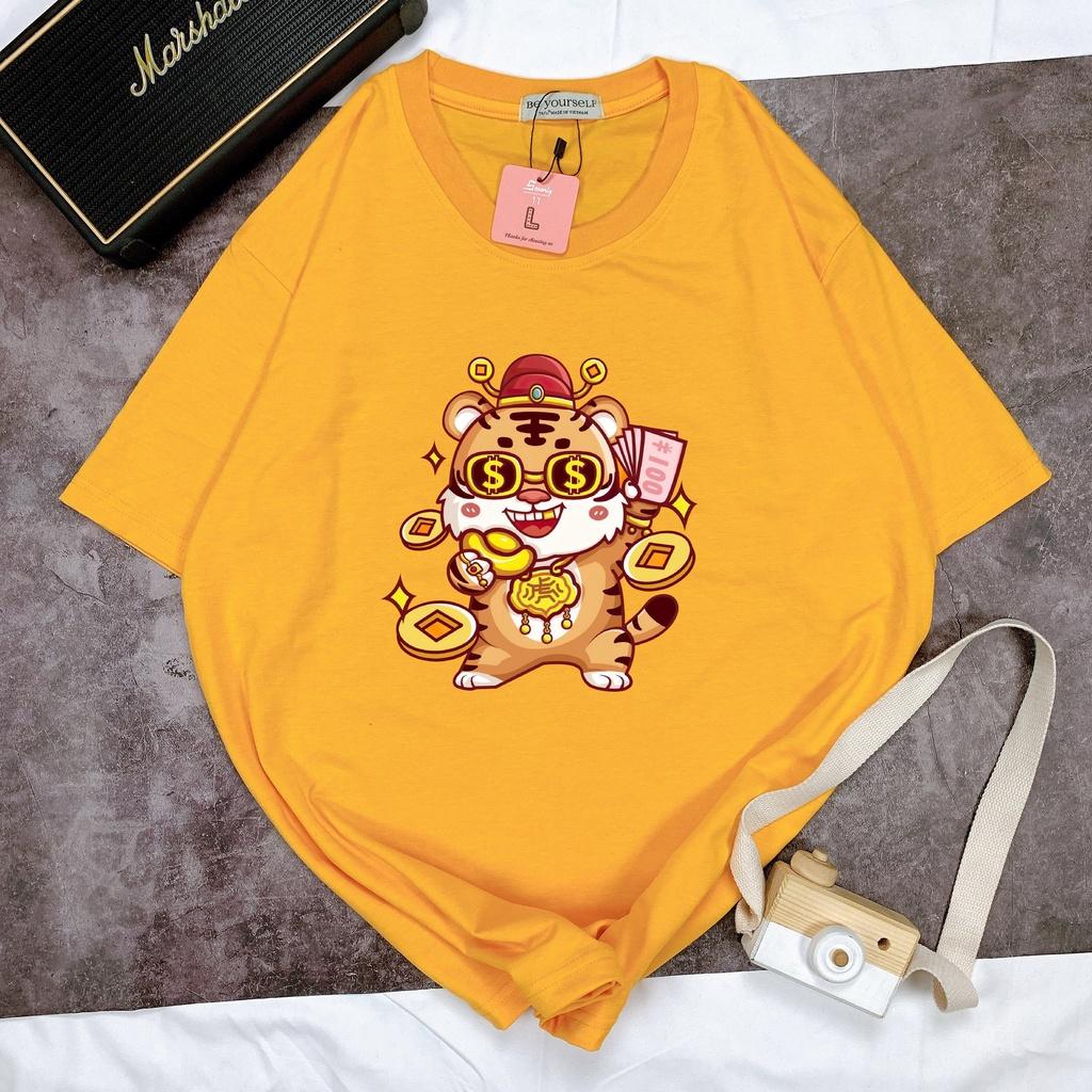 Áo Thun Tay Ngắn Unisex Đủ Size M L XL - TẾT NHÂM DẦN 2022