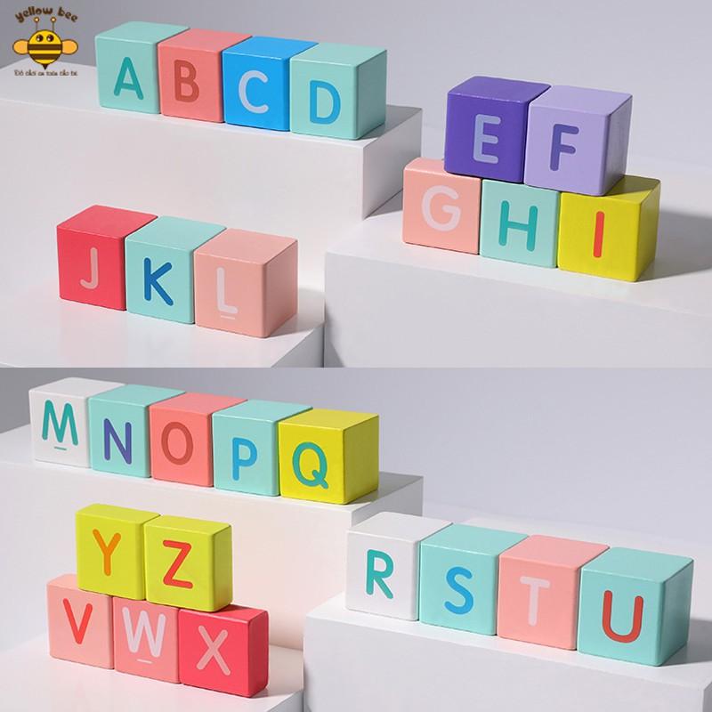 Đồ chơi Mô hình thành phố bằng gỗ có đế + xô