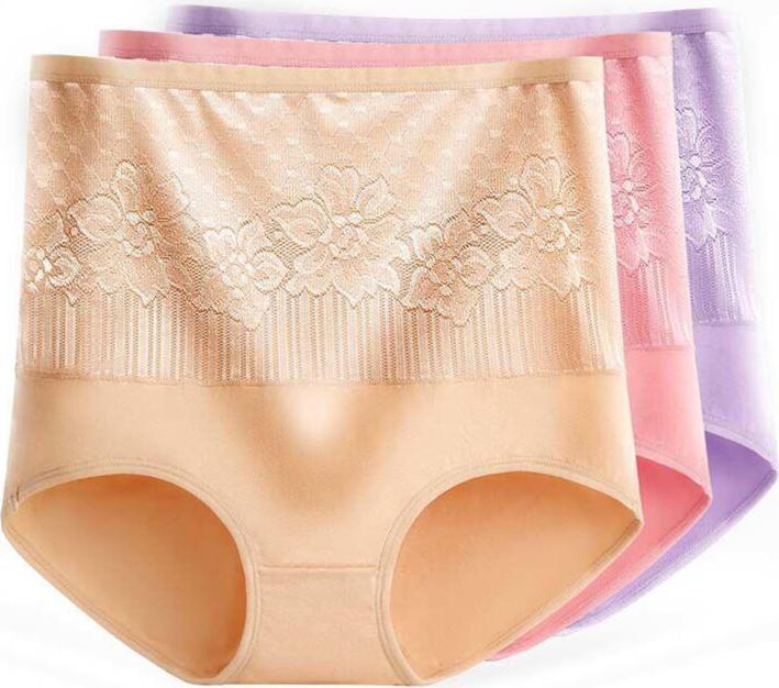 Combo 3 chiếc quần lót cotton nữ cạp cao gen bụng siêu đẹp