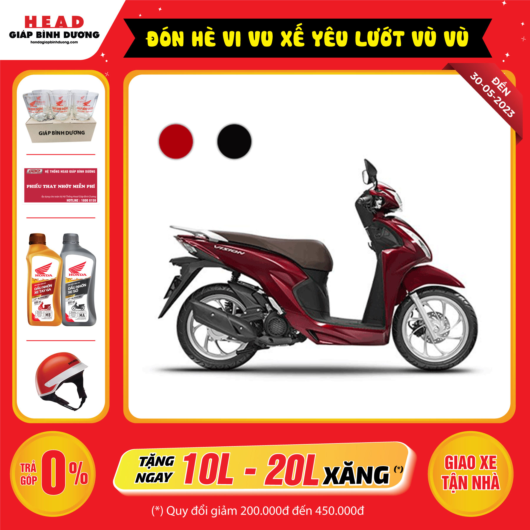 Xe máy Honda Vision 2023 - Phiên bản Cao cấp
