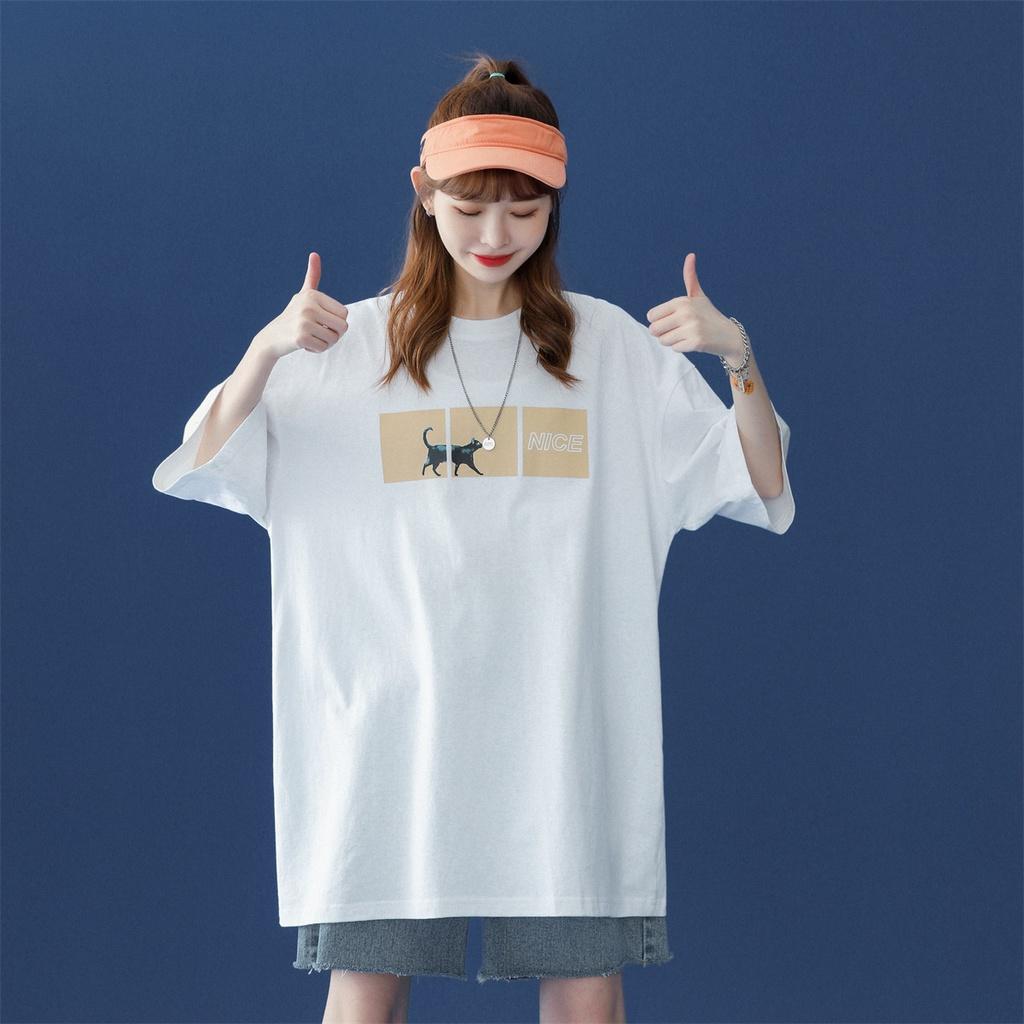 Áo thun tay lỡ form rộng dành cho các bạn nữ