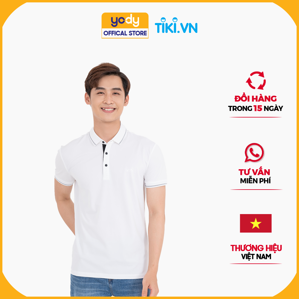 Áo Phông Polo Nam YODY Kiểu Dáng Trẻ Trung Chất Liệu Coolmax Thoáng Mát - APM3519