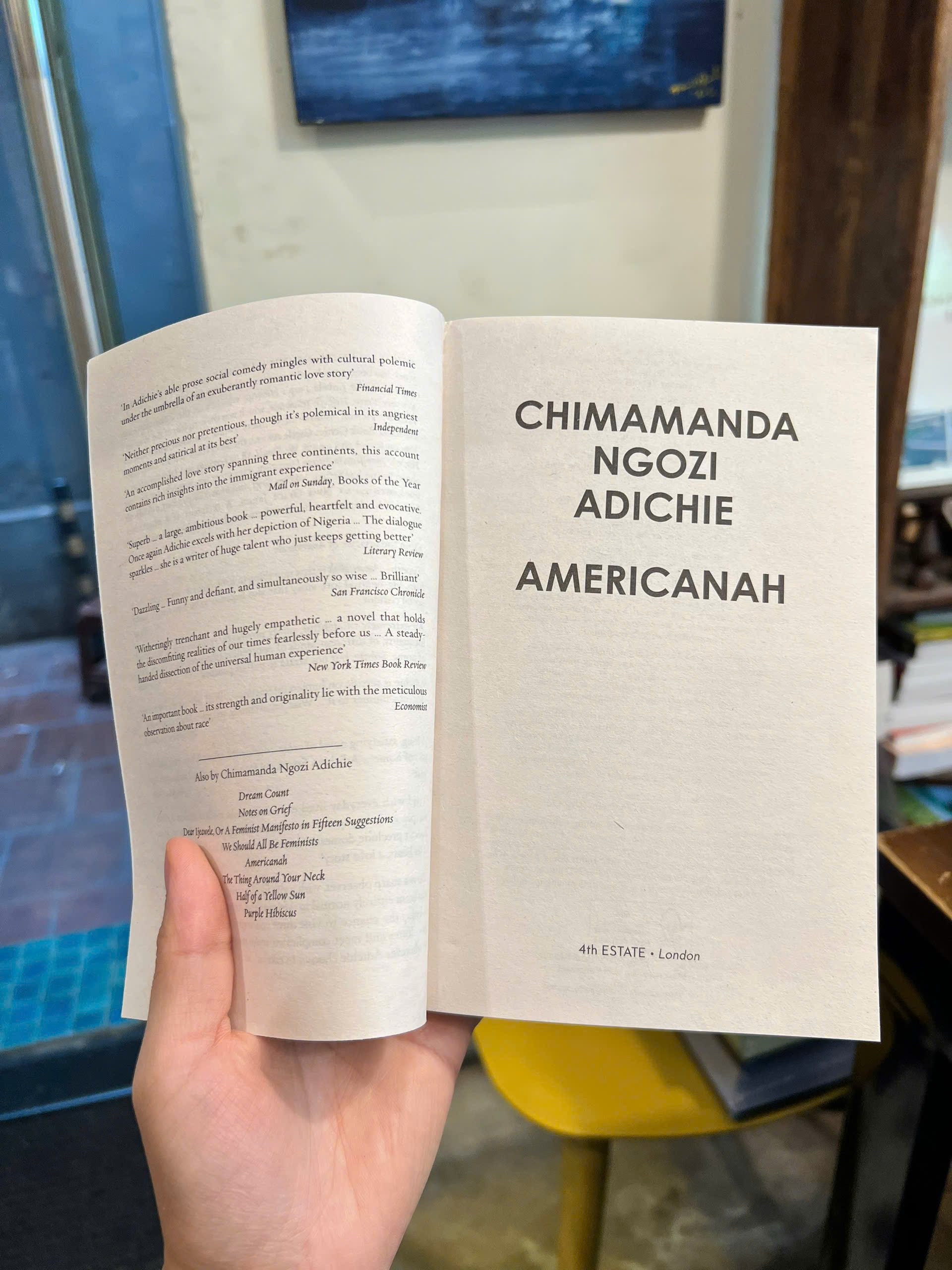 Sách - Americanah by Chimamanda Ngozi Adichie | Literary Fiction / Feminism / Ngoại văn Nhập khẩu