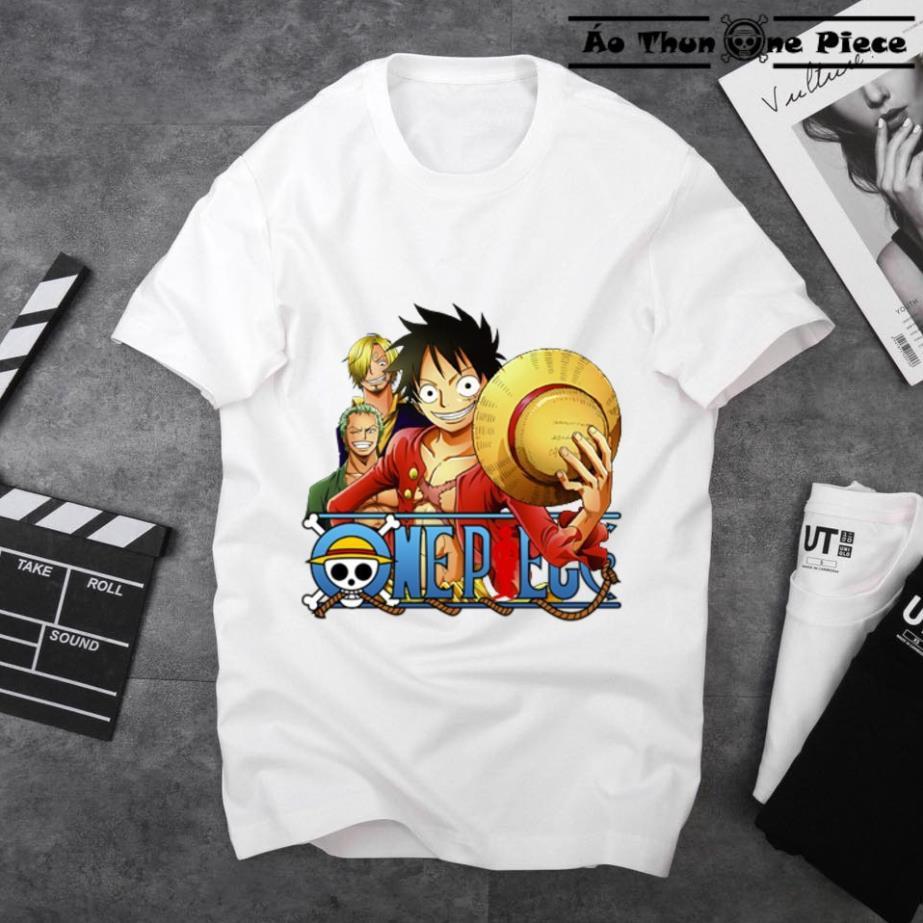 ️FREESHIP️Áo Thun In Hình Luffy - Zoro - Sanji cực chất - One Piece