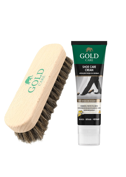 Bộ Chăm Sóc Giày GoldCare (Bàn Chải + Tuýp Kem) - GC 1006