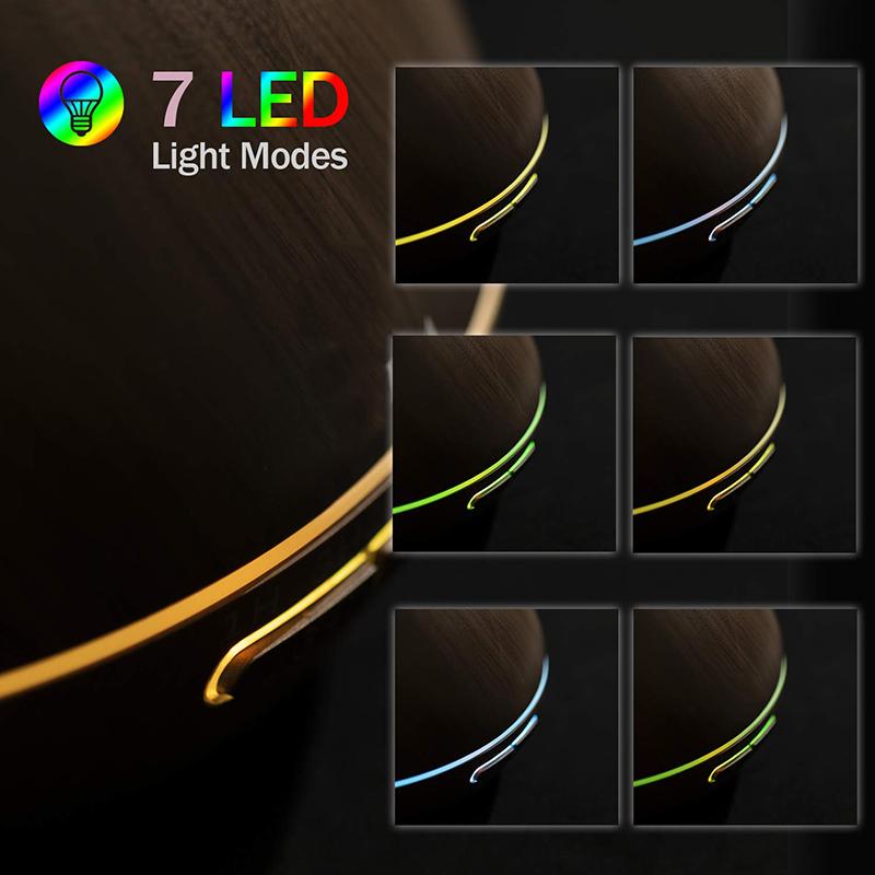 550Ml Tinh Dầu Máy Phun Sương Tạo Ẩm Khuếch Tán Điều Khiển Từ Xa Máy Khuếch Tán Tinh Dầu Ngăn Ngừa Khô Đốt Hẹn Giờ Cao Cấp Siêu Âm Khuếch Tán Ánh Sáng Đèn LED