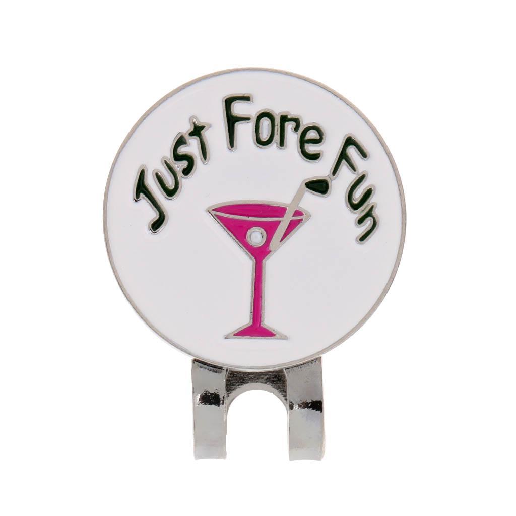 3-5pack Portable Mini Alloy Golf Ball Marker with Magnetic Golf Hat Clip White