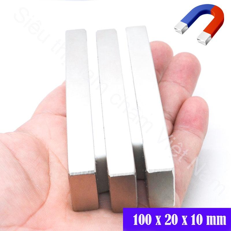 Nam châm vĩnh cửu siêu mạnh kích thước 100x20x10mm