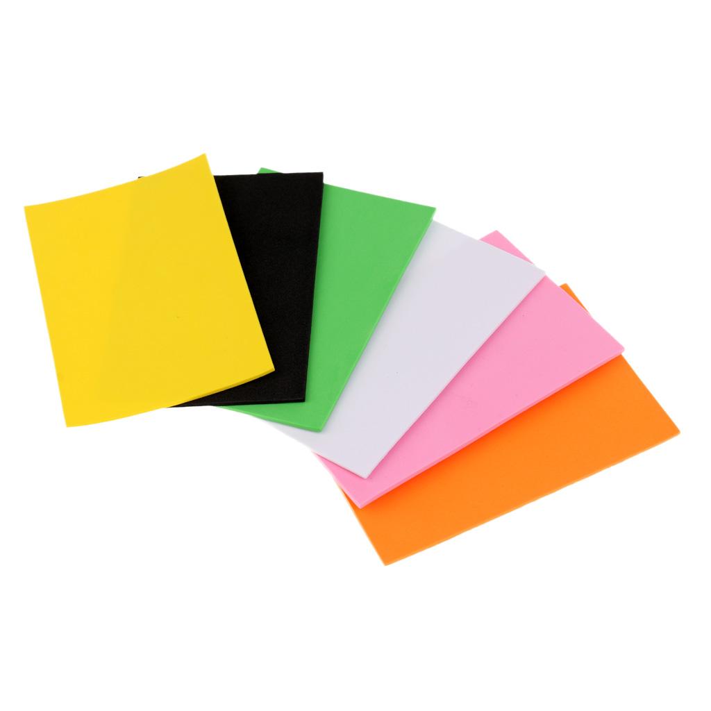 6Pcs 2mm Fly Tying EVA Foam Sheet Fly Tying Materials Crafts for Fly Fishing