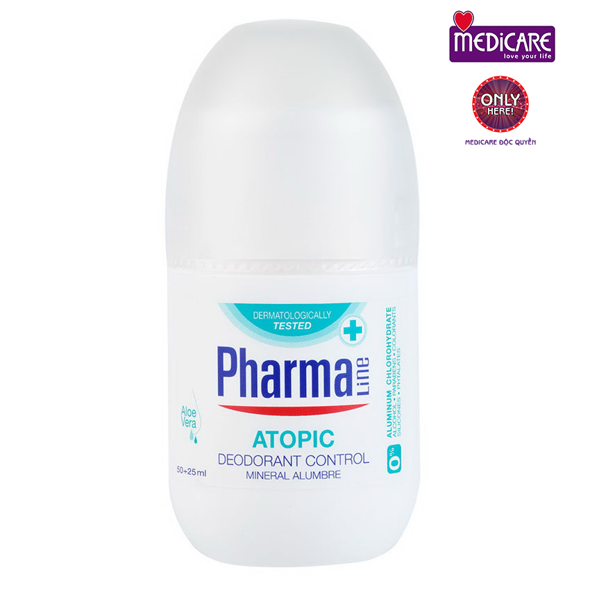 0125044 Lăn khử mùi PHARMALINE Atopic 50ml