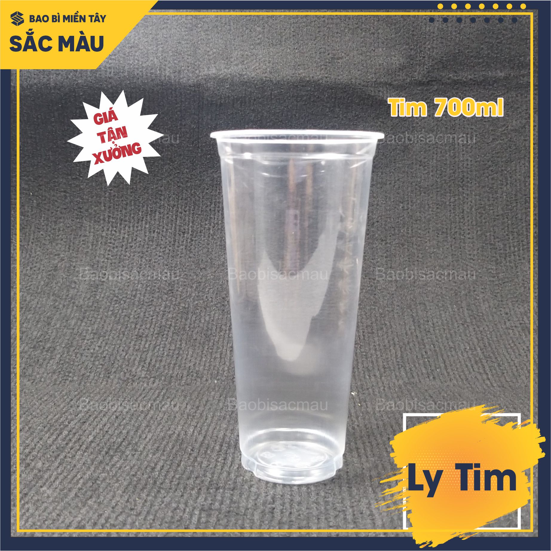 Sỉ 50 cốc/ ly nhựa tim 500ml và 700ml kèm nắp tim màu ngẫu nhiên