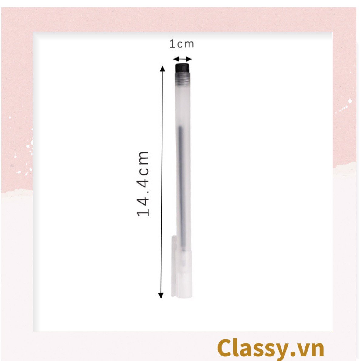 Bút mực gel màu trắng ngòi 0.5mm tiện dụng cho học sinh, sinh viên, văn phòng PK1729