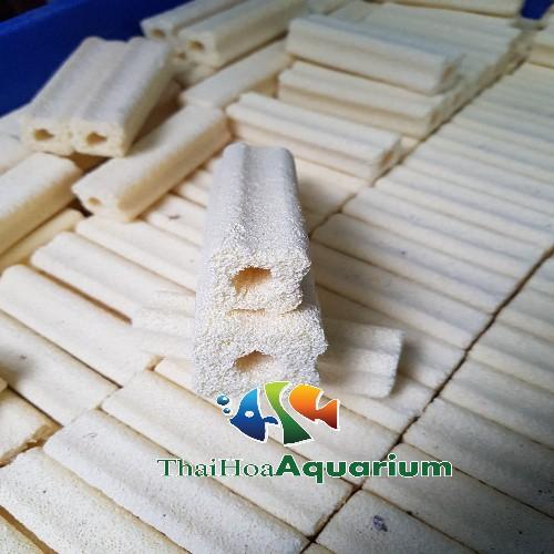Thanh sứ lọc hoa mai vàng, muối tiêu cho bể cá, hồ koi